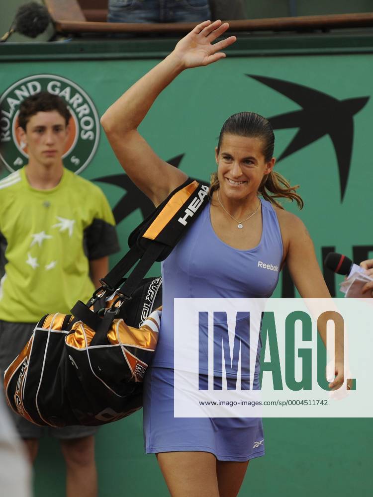 Amelie Mauresmo (Frankreich) Tennis Damen French Open 2009, Grand Slam, WTA Tour Einzelbild Roland Garros Paris