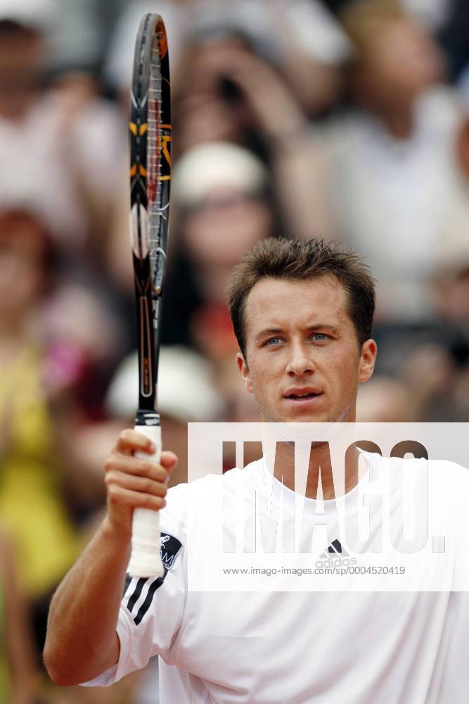 Philipp Kohlschreiber (Deutschland) - Schlussjubel Tennis Herren French Open 2009, Grand Slam, ATP Tour Einzelbild Roland Garros Paris Freude,