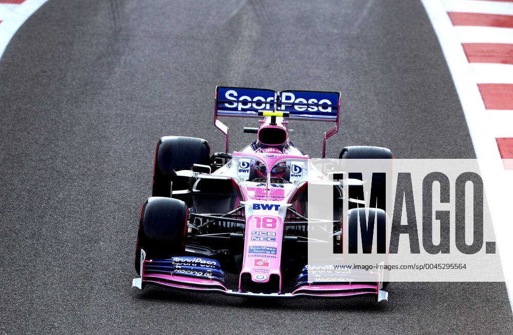 Lance Stroll, RacingPoint, formula 1 GP, GP Abu Dhabi, Yas Marina Circuit, UAE, 30 11 2019 Photo mspb Jean Petin Lance Stroll, formula 1 GP, Abu Dhabi, Yas Marina Circuit,