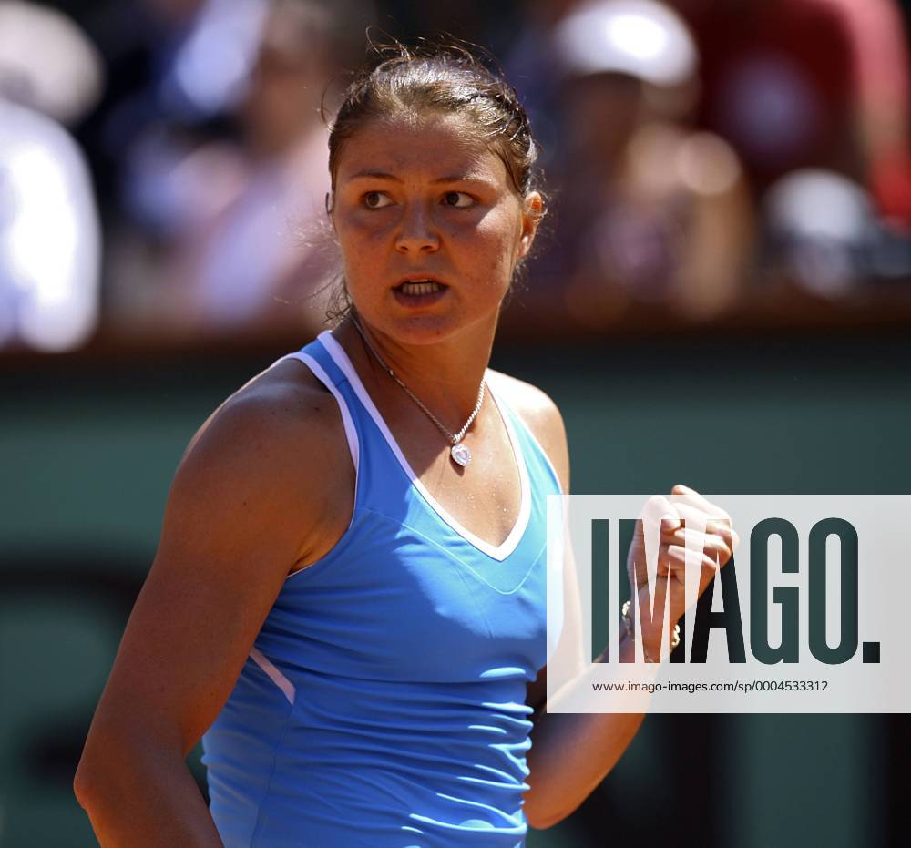 Dinara Safina (Russland) - Jubel Tennis Damen French Open 2009, Grand Slam, WTA Tour Einzelbild Roland Garros Paris Freude,