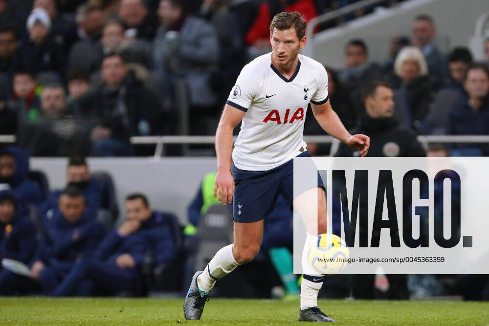 Jan Vertonghen of Tottenham Hotspur in action during the Premier League match between Tottenham Hotspur and AFC Bournemouth at the Tottenham Hotspur Stadium..Final Score; Tottenham Hotspur 3: 2 AFC Bournemouth. Tottenham Hotspur Vs AFC Bournemouth in London, UK - 30 Nov 2019 - ZUMAs197 20191130_zab_s197_169
