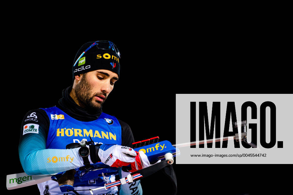 Martin Fourcade of France ahead of the Mens 4x7.5 km Relay during the IBU World Cup Biathlon on December 07, 2019 in Östersund Photo Johanna Lundberg BILDBYRAN 136090 2019 biathlon bbeng ibu world cup biathlon biathlon biathlon world championship 4x7 5 km relay relay france,