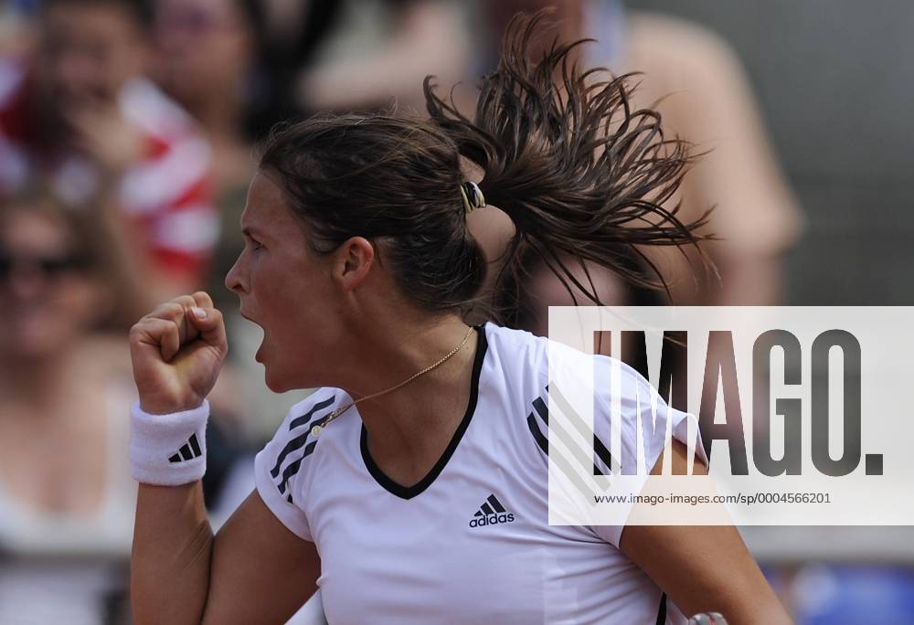 Tatjana Malek (Deutschland) jubelt Tennis Damen Fed Cup 2009, FedCup, Federation, Federations, Federationscup Einzelbild Frankfurt M. Freude,