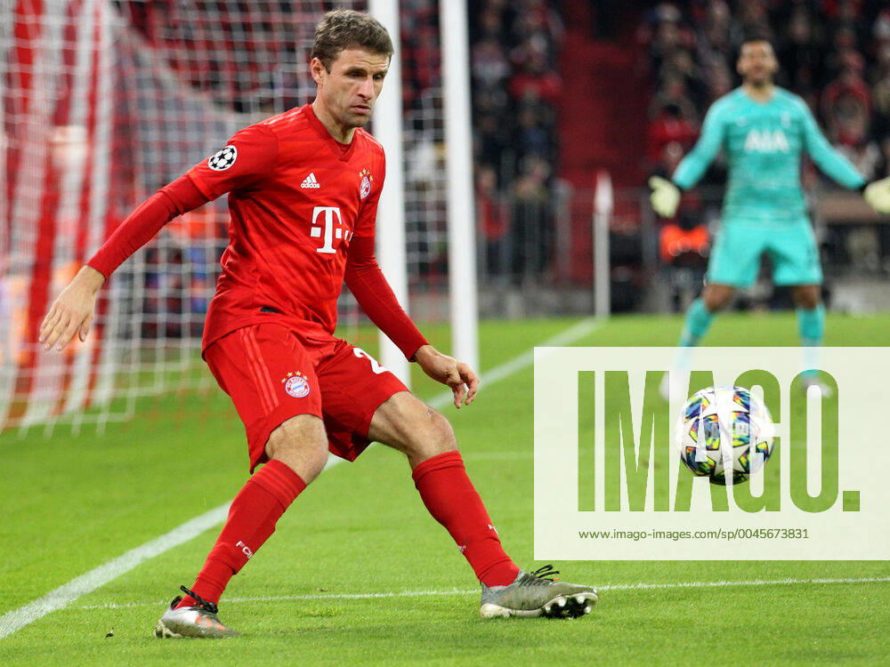 Bayern Munich v Tottenham Hotspur UEFA Champions League Thomas Muller of Bayern Munich during the UEFA Champions League match at Allianz Arena, Munich Content Not Available For UK Newspapers