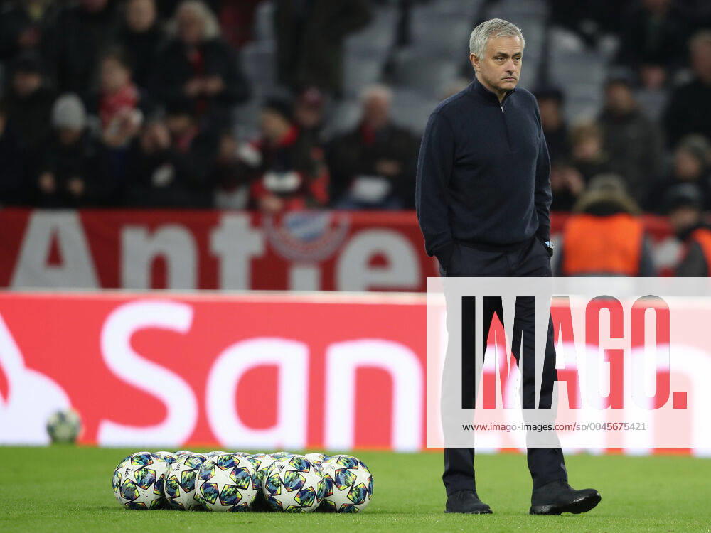 Bayern Munich v Tottenham Hotspur UEFA Champions League Jose Mourinho of Tottenham Hotspur before the start of the UEFA Champions League match at Allianz Arena, Munich Content Not Available For UK Newspapers