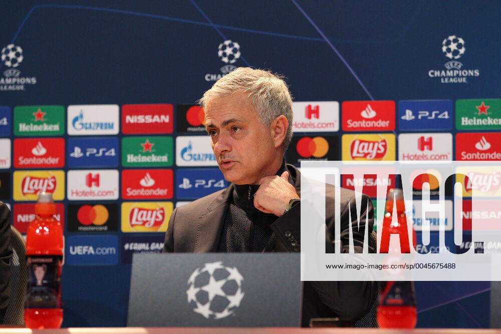 Bayern Munich v Tottenham Hotspur UEFA Champions League Jose Mourinho Manager of Tottenham Hotspur at the press conference, PK, Pressekonferenz at the end of the UEFA Champions League match at Allianz Arena, Munich Content Not Available For UK Newspapers