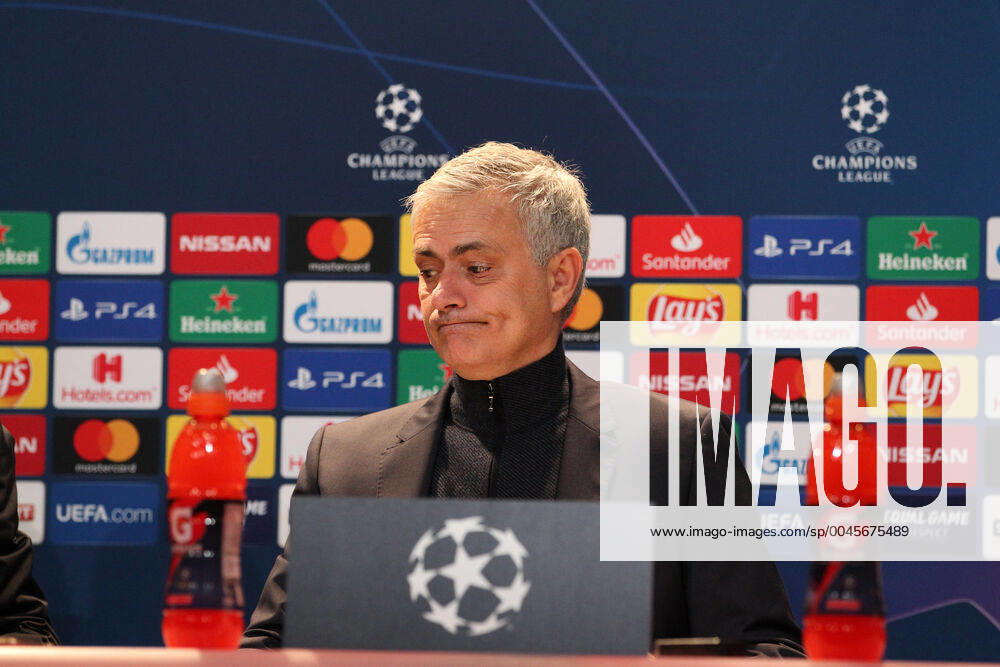 Bayern Munich v Tottenham Hotspur UEFA Champions League Jose Mourinho Manager of Tottenham Hotspur at the press conference, PK, Pressekonferenz at the end of the UEFA Champions League match at Allianz Arena, Munich Content Not Available For UK Newspapers