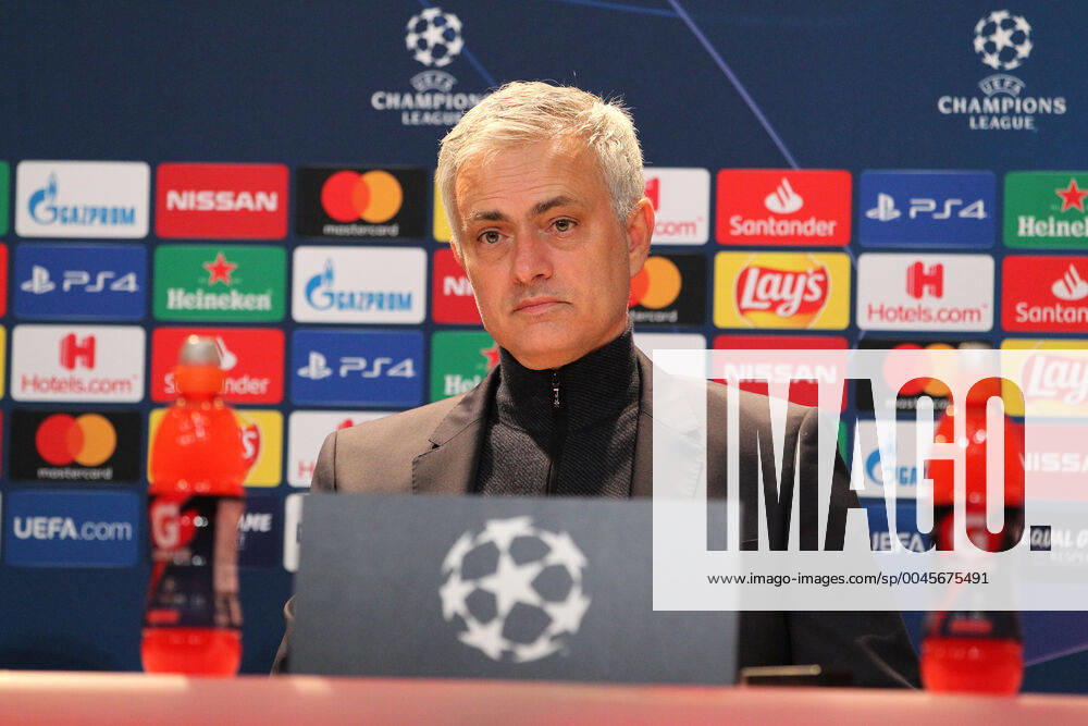 Bayern Munich v Tottenham Hotspur UEFA Champions League Jose Mourinho Manager of Tottenham Hotspur at the press conference, PK, Pressekonferenz at the end of the UEFA Champions League match at Allianz Arena, Munich Content Not Available For UK Newspapers
