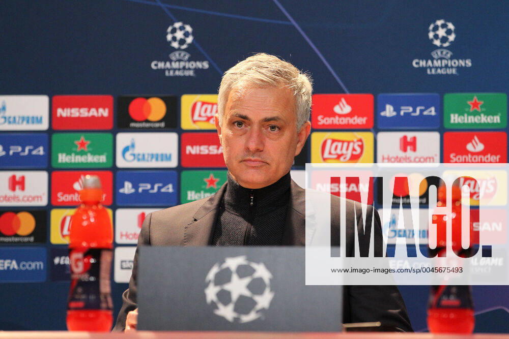 Bayern Munich v Tottenham Hotspur UEFA Champions League Jose Mourinho Manager of Tottenham Hotspur at the press conference, PK, Pressekonferenz at the end of the UEFA Champions League match at Allianz Arena, Munich Content Not Available For UK Newspapers