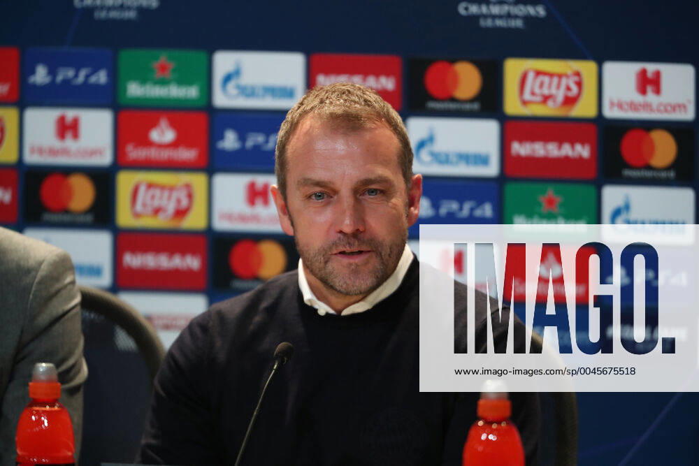 Bayern Munich v Tottenham Hotspur UEFA Champions League Hans-Dieter Flick Manager of Bayern Munich at the press conference, PK, Pressekonferenz of the UEFA Champions League match at Allianz Arena, Munich Content Not Available For UK Newspapers