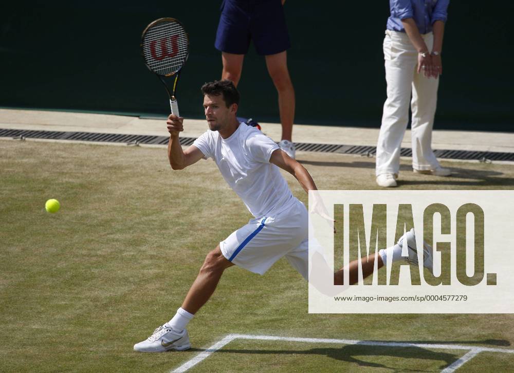 Philipp Petzschner (Deutschland) Tennis Herren All England Championships 2009, Grand Slam, ATP Tour Einzelbild Wimbledon London Dynamik,