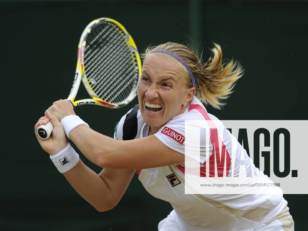 Svetlana Kuznetsova (Russland) Tennis Damen All England Championships 2009, Grand Slam, WTA Tour Einzelbild Wimbledon London Dynamik,