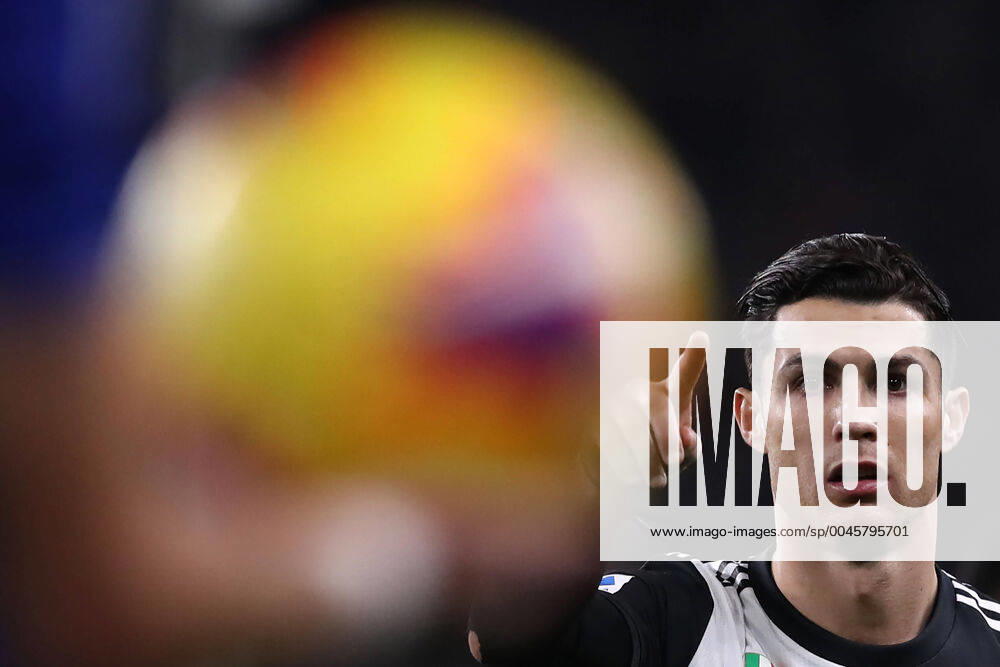 KW51 Cristiano Ronaldo of Juventus indicates towards the matchball during the Serie A match at Luigi Ferraris, Genoa. Picture date: 18th December 2019. Picture credit should read: Jonathan Moscrop Sportimage . SPI-0378-0076