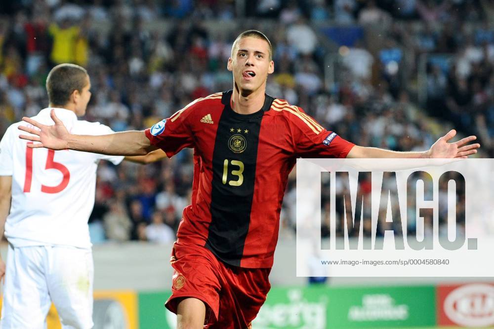 Sandro Wagner (Deutschland U21) - Torjubel - Fußball EM Herren U21 EM 2009, U 21, Nationalmannschaft, Nationaltrikot Einzelbild Finale Malmö Freude, Begeisterung,