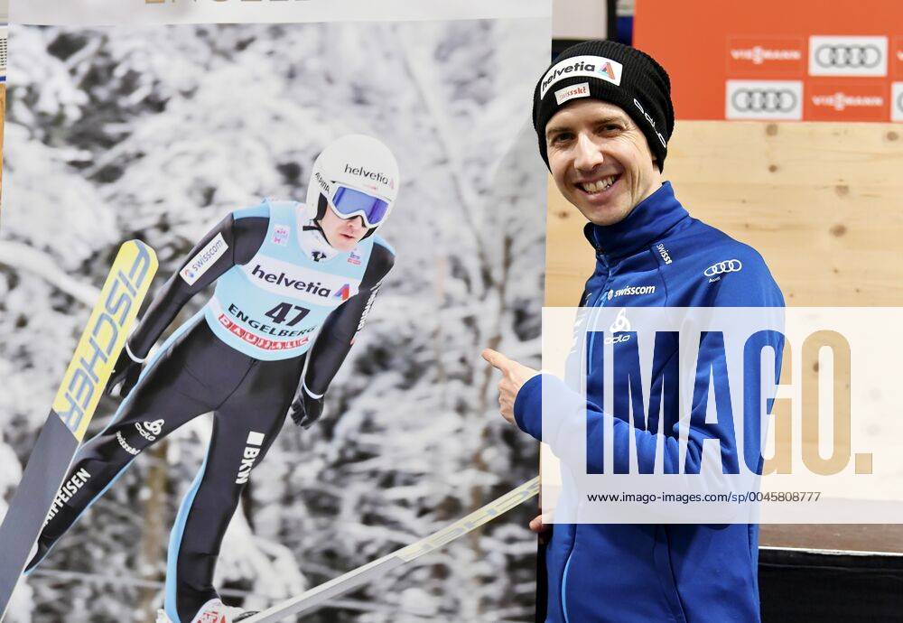 Engelberg Switzerland FIS World Cup Ski Jumping In picture Simon Ammann SUI action