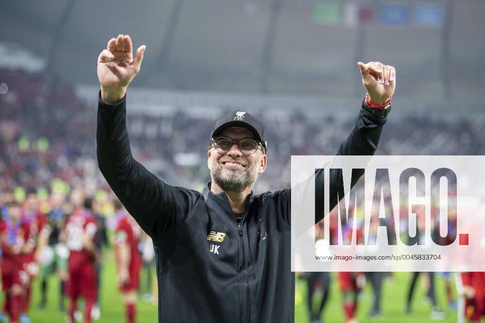 KW51 Liverpool v Flamengo DOHA, CA - 21.12.2019: LIVERPOOL V FLAMENGO - Liverpool coach Juergen Klopp celebrates after winning FIFA Club World Cup 2019 final 1-0 against Flamengo at the Khalifa International Stadium in Doha, Qatar. (Photo: Richard Callis Fotoarena) x1849208x RichardxCallis