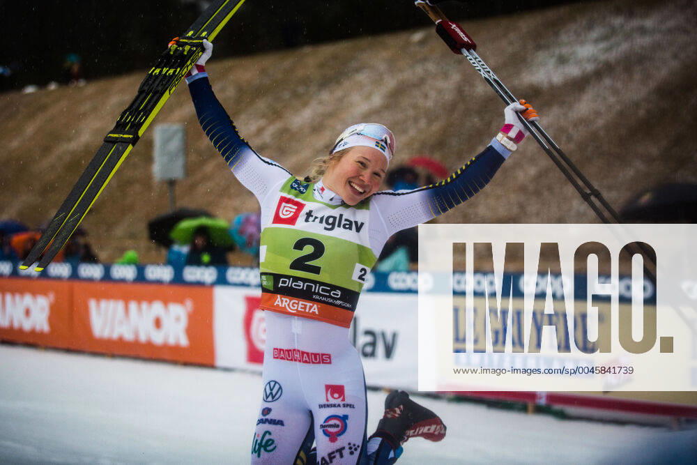 Planica, SLO, FIS Cross Country World Cup, women, sprint, in picture SUNDLING Jona SWE celebrating during the women sprint competition for the FIS Cross Country world cup in Planica, Slovenia on 2019 12 21 Planica EP_stida