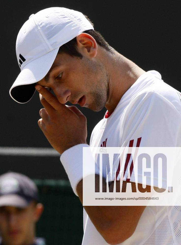 Novak Djokovic (Serbien) enttäuscht - Tennis Herren All England Championships 2009, Grand Slam, ATP Tour Porträt Wimbledon London Enttäuschung,