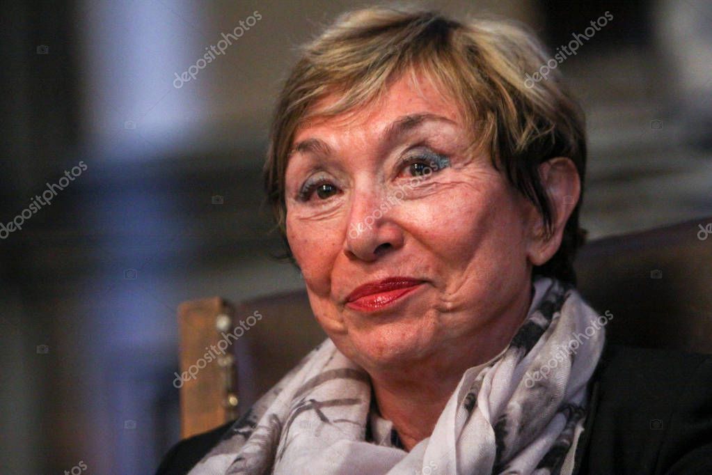 Bulgarian-French philosopher Julia Kristeva during her visit to Sofia University St. Kliment Ohridski.