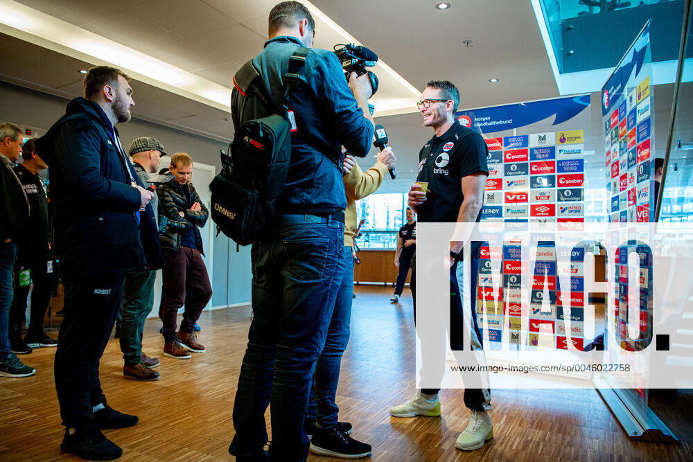 Christian Berge, head coach of Norway, at a press event during day 1 of the EHF European Handball Championship on January 9, 2020 in Trondheim Photo Vegard Wivestad Grott BILDBYRAN code VG 170454 bbeng handball handball handball handball em 2020 european mens handball championship 2020 em 2020 handballs em 2020 ehf euro 2020 norway norway,
