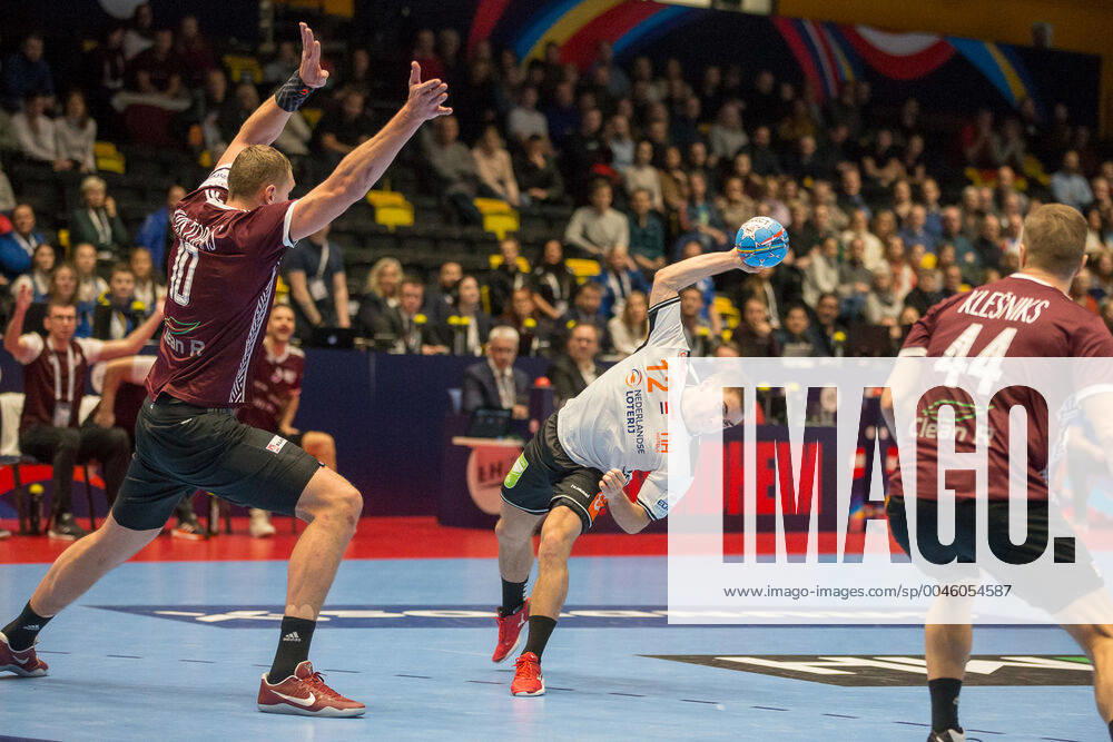 Handball EM, Lettland - Niederlande STEINS Luc (Pays-Bas - Netherlands) HANDBALL : Championnat d Europe 2020 : Lettonie vs Pays-Bas - 11 01 2020 THEOPHILELaurent Panoramic