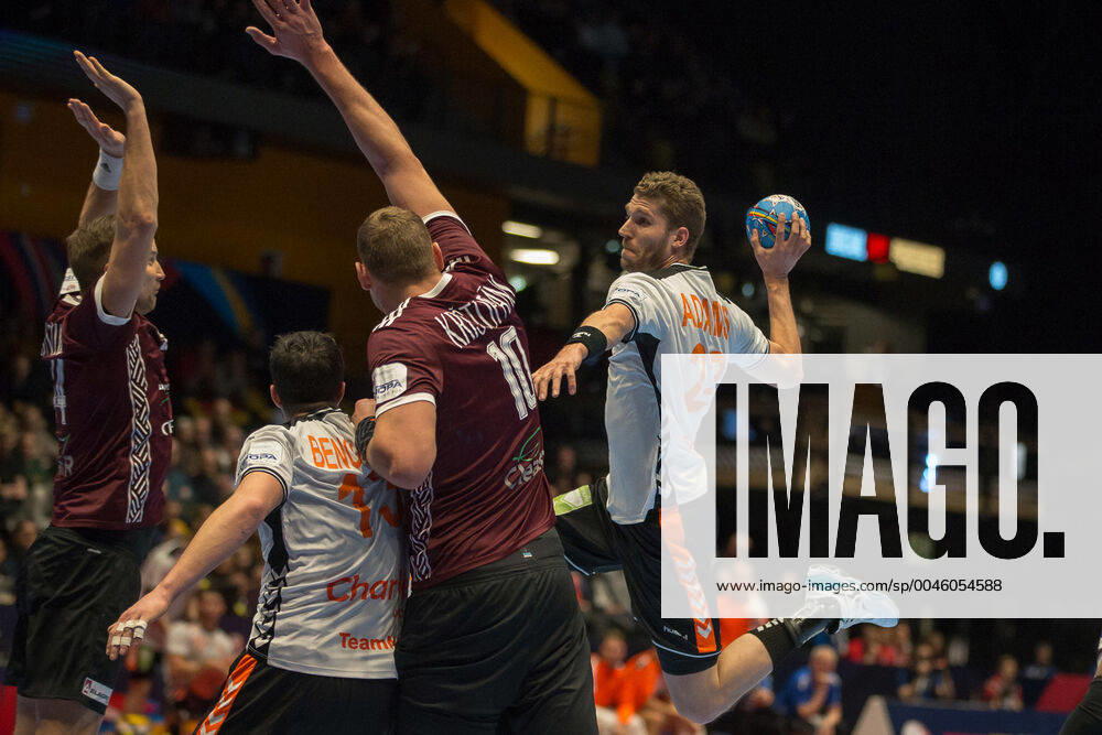 Handball EM, Lettland - Niederlande ADAMS Jasper (Pays-Bas - Netherlands) HANDBALL : Championnat d Europe 2020 : Lettonie vs Pays-Bas - 11 01 2020 THEOPHILELaurent Panoramic