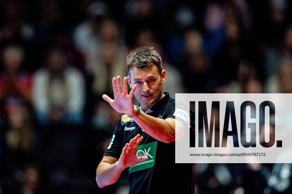 Christian Prokop, head coach of Germany, during the EHF European Handball Championship match between Spain and Germany on January 11, 2020 in Trondheim Photo Vegard Wivestad Grott BILDBYRAN code VG 170462 bbeng handball handball handball handball em 2020 european mens handball championship 2020 em 2020 handballs em 2020 ehf euro 2020 spain spain germany germany germany,
