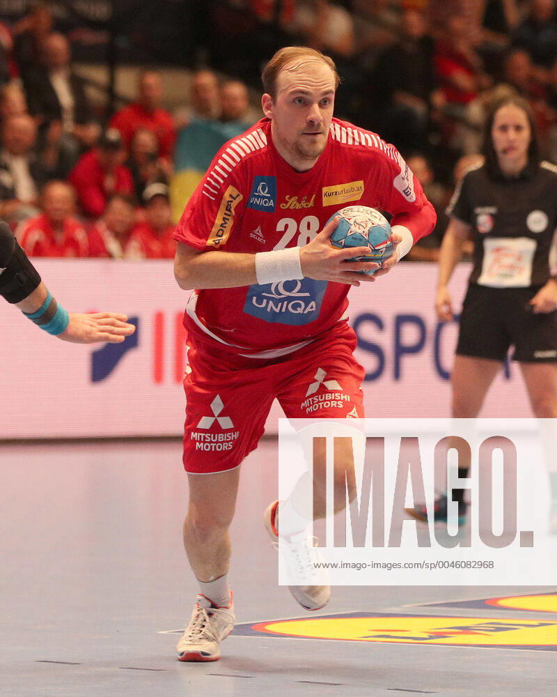 HANDBALL - EHF EURO 2020, AUT vs UKR VIENNA,AUSTRIA,12.JAN.20 - HANDBALL - EHF European Men s Handball Championship 2020, group stage, Austria vs Ukraine. Image shows Gerald Zeiner (AUT). GEPAxpictures xChristianxOrt