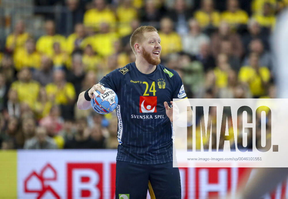 Sweden s Jim Gottfridsson during the Men s European Handball Championship, preliminary round Group F, match between Poland and Sweden at Scandinavium in Gothenburg, Sweden, on Tuesday Jan 14, 2020 Photo Adam Ihse TT code 9200 GOTHENBURG SWEDEN