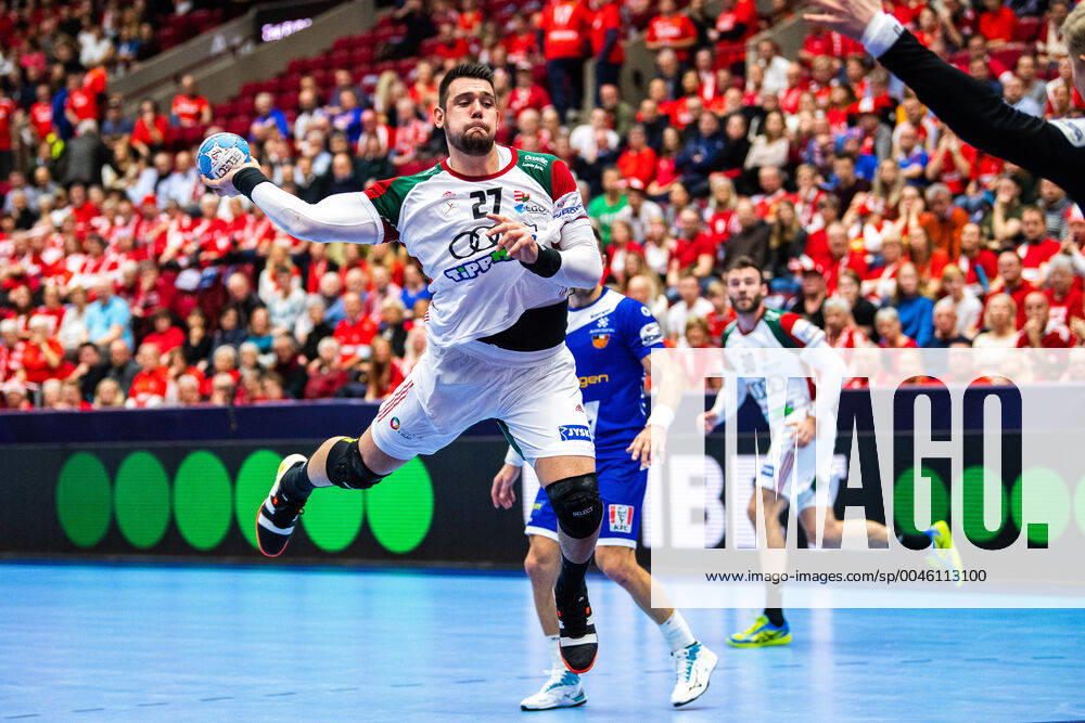 Bence Banhidi of Hungary during the EHF European Handball Championship match between Iceland and Hungary on January 15, 2020 in Malmö Photo Petter Arvidson BILDBYRAN code PA 92431 bbeng handball handball handball em 2020 european mens handball championship 2020 em 2020 ehf euro 2020 island Hungary hungary,