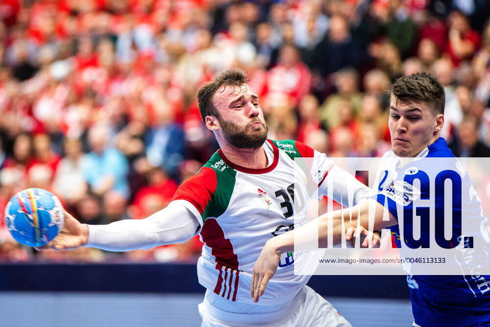Zoltan Szita of Hungary during the EHF European Handball Championship match between Iceland and Hungary on January 15, 2020 in Malmö Photo Petter Arvidson BILDBYRAN kod PA 92431 bbeng handball handball handball handball em 2020 european mens handball championship 2020 em 2020 ehf euro 2020 island Hungary hungary,
