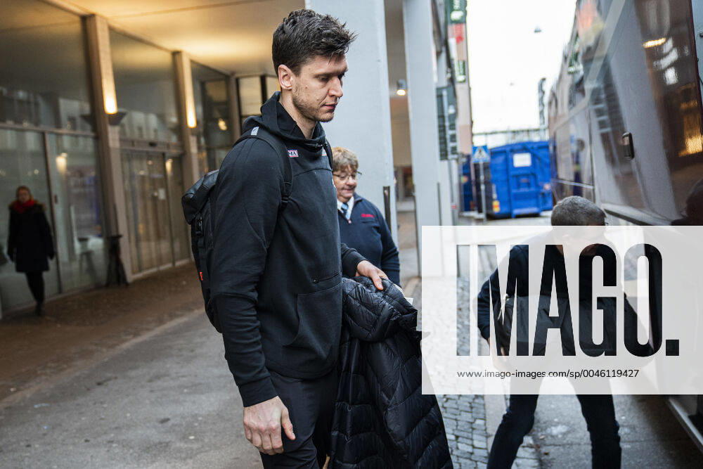 Niklas Landin Handball mens team leaves their hotel Scandic St Jörgen in Malmoe on Thursday, January 16, 2020 The Danish handball men are out of the European Championships, which ended on Wednesday after three matches in the inaugural group game, Copenhagen Denmark,