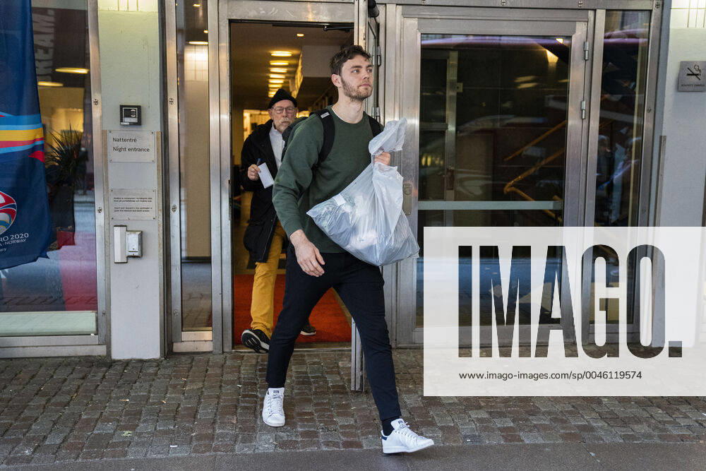 Niclas West Kirkeloekke The handball team leaves their hotel Scandic St Jörgen in Malmoe on Thursday, January 16, 2020 The Danish handball players are out of the European Championships, which ended for them on Wednesday after three matches in the inaugural group game, Copenhagen Denmark,