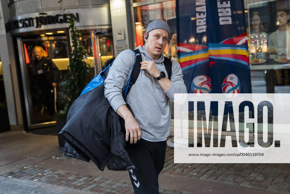 Morten Olsen Handball mens team leaves their hotel Scandic St Jörgen in Malmoe Thursday, January 16, 2020,