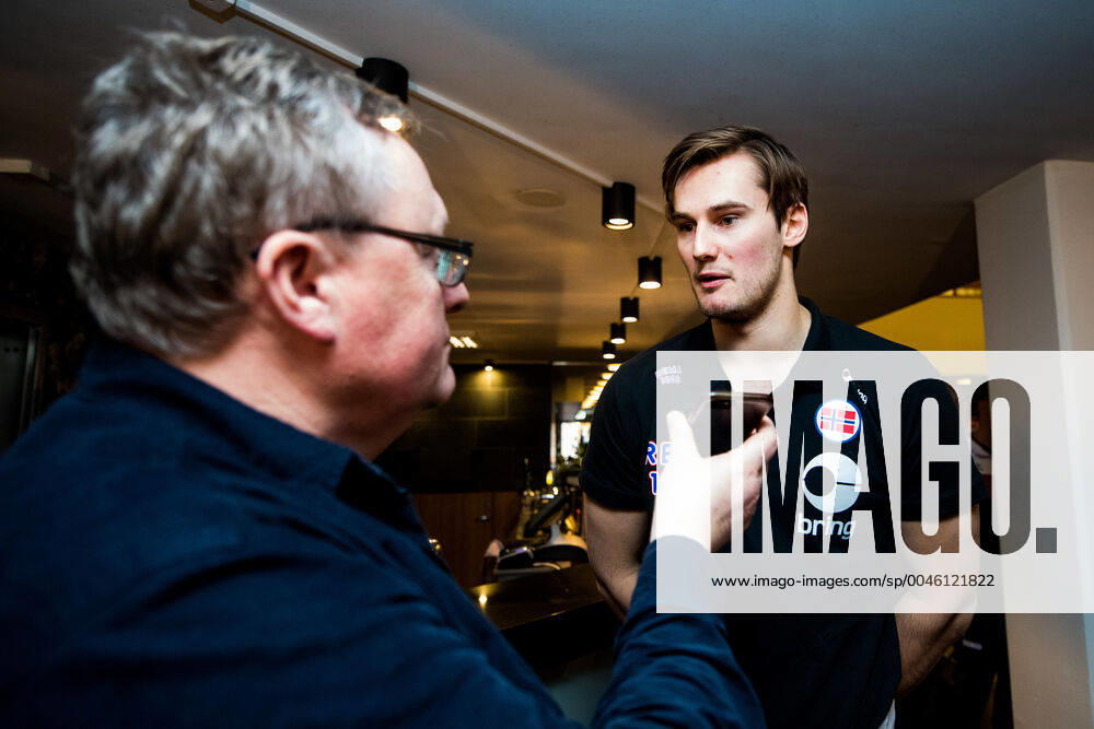 Magnus Abelvik Rod was interviewed by the media during a press meeting with Norway during the EHF European Handball Championship on January 16, 2020 in Malmö Photo Ludvig Thunman BILDBYRAN code LT 35703 bbeng ehf euro 2020 em 2020 european mens handball championship 2020 handball handball handball em 2020 handball handball em 2020 norway norge press meeting press meeting,