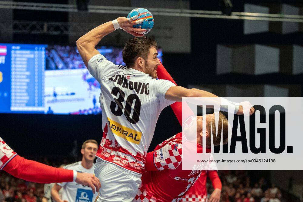 Handball Vienna 16 01 2020 European Championship EM Intermediate round Croatia CRO Austria AUT ZIVKOVIC Boris Austria, No 30