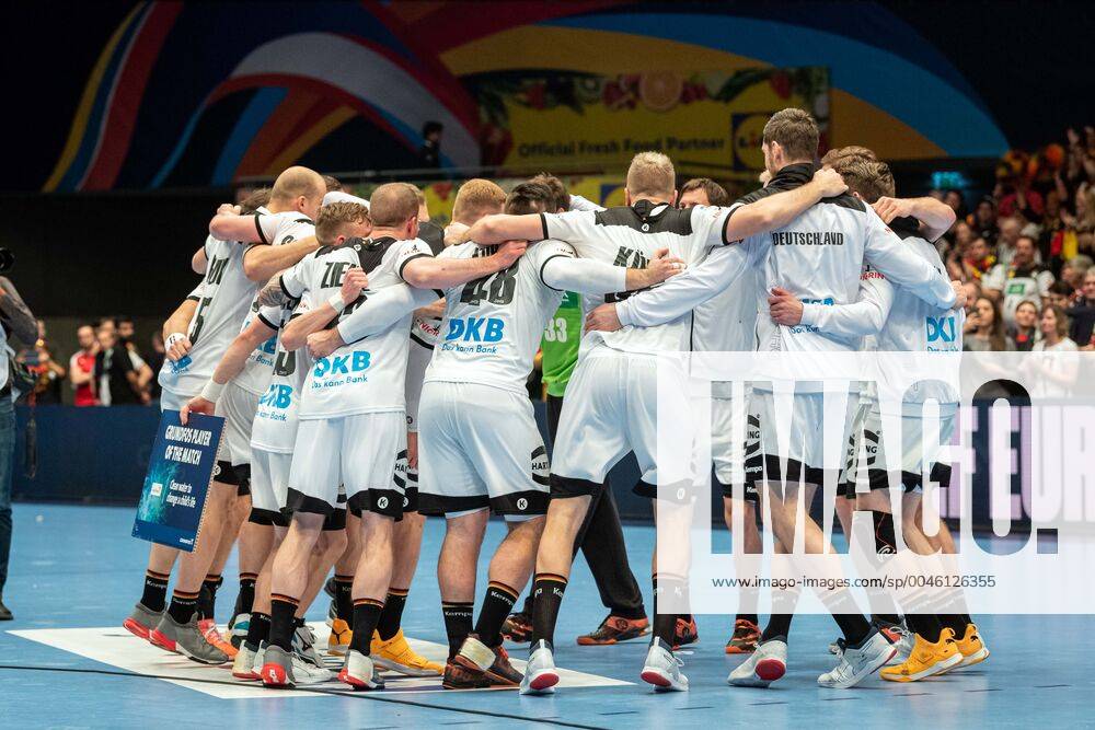 Handball Vienna 16 01 2020 European Championship EM Zwischenrunde hauptrunde Belarus BLR Germany GER Team Germany Team Germany Team Jubilee