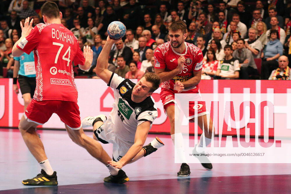 Germany Belarus, EHF Euro 2020 Fabian Boehm Germany 38 , Viachaslau Bokhan Belarus 74 ,, Vienna Vienna Austria Ice rink