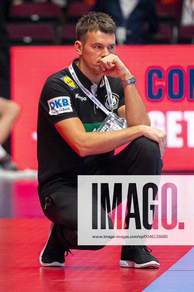 Handball, Men EM 2020, Main Round, Group 1, Belarus Germany Coach Christian Prokop Germany Vienna Stadthalle Vienna Austria
