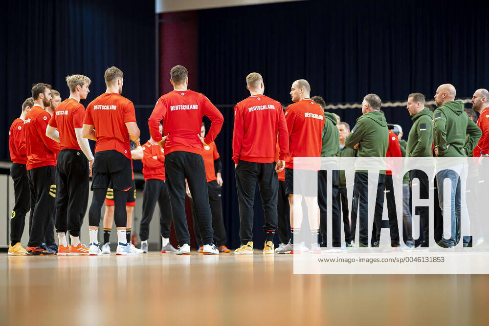 Handball, Men EM 2020, Main Round, Group 1, Media Day Training Germany the team of Germany Vienna Stadthalle Vienna Austria
