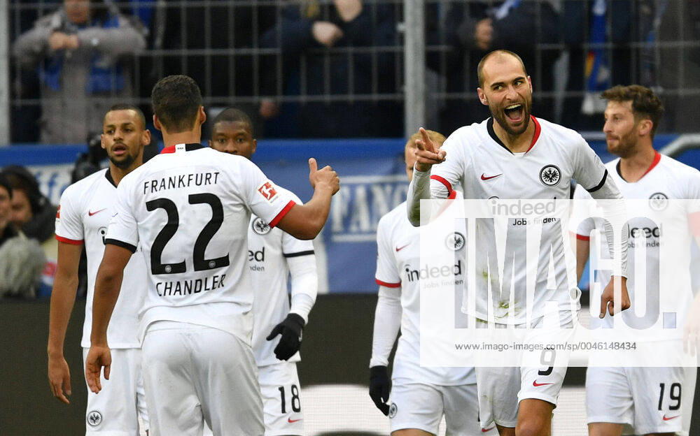TOR zum 0 1 Bas Dost Eintracht Frankfurt Torjubel with Timothy Chandler Eintracht Frankfurt TSG 1899 Hoffenheim vs Eintracht Frankfurt SGE 18 01 2020 DFL REGULATIONS PROHIBIT ANY USE OF PHOTOGRAPHS AS IMAGE SEQUENCES AND OR QUASI VIDEO TSG 1899 Hoffenheim vs Eintracht Frankfurt SGE