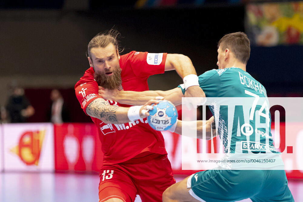 Pavel Horak No 13, Czech Republic vs. Viachaslau Bokhan No 74, Belarus Belarus vs. Czech Republic, Handball, Main Round, EHF Euro 2020, 18 01 20 Vienna Vienna Austria