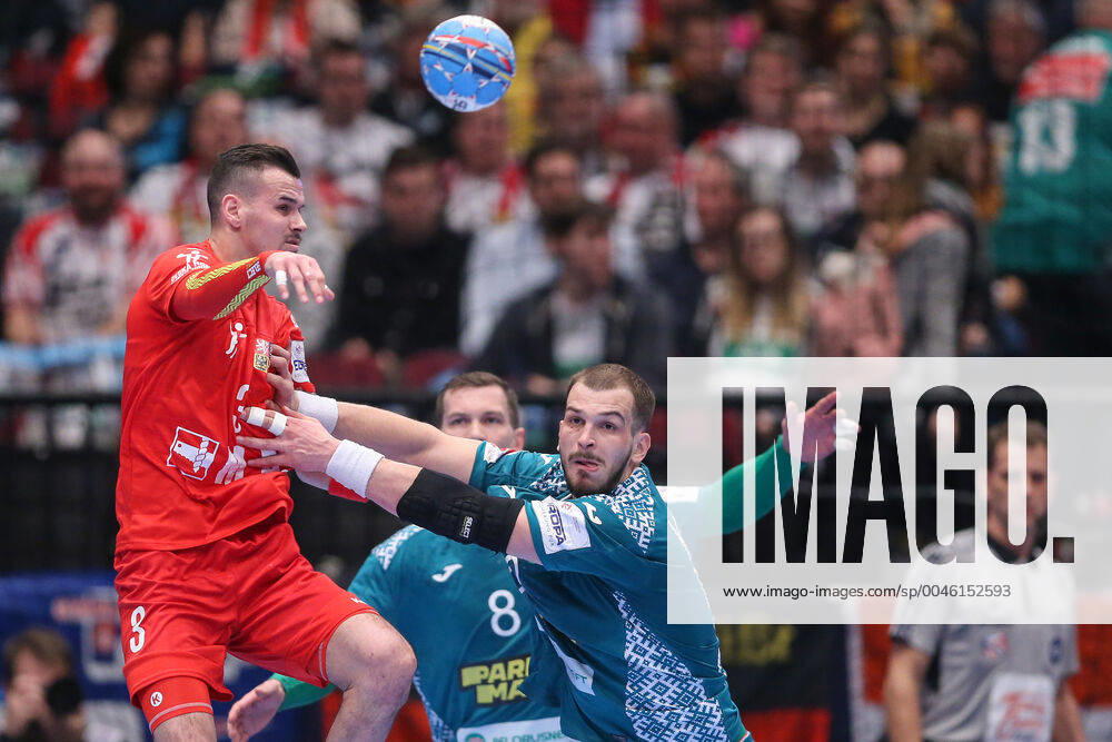 PXL_EURO 2020_Belarus vs Czech Republic 18.01.2020., Wiener Stadthalle, Vienna, Austria - Men s EHF EURO 2020, main round, group I ,match between Belarus and Czech Republic at Wiener Stadthalle. Roman Becvar. LukaxStanzl PIXSELL