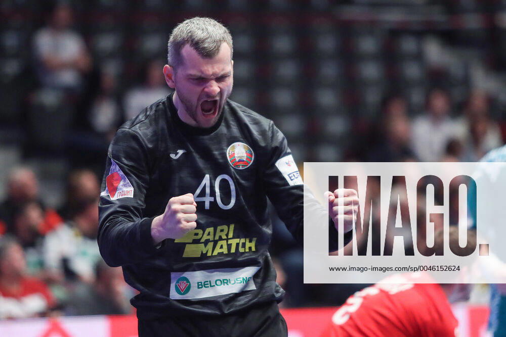 PXL_EURO 2020_Belarus vs Czech Republic 18.01.2020., Wiener Stadthalle, Vienna, Austria - Men s EHF EURO 2020, main round, group I ,match between Belarus and Czech Republic at Wiener Stadthalle... Aliaksei Kishou. LukaxStanzl PIXSELL