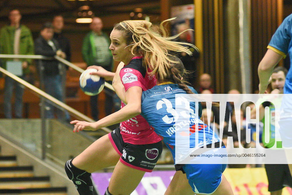 Anika Niederwieser TusSies Metzingen 14 against Lucie Marie Kretzschmar Neckarsulmer Sport Union 33 TusSies Metzingen, Handball, HBF, DHB Cup Game, 18 01 2020, Photo TBaur Eibner Neckarsulmer Sport Union vs.