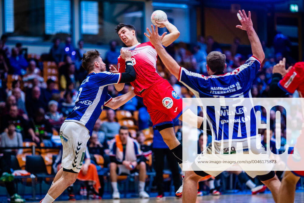 During the match HSV Handball and TBV Lemgo Lippe at the Peugeot Cup 2020 in the Anhalt Arena on 19 January 2020 in Dessau Rosslau, Saxony Anhalt, Germany