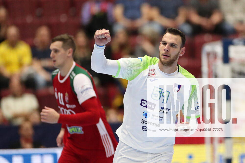 MALMOE 20200119 Slovenia s Borut Mackovsek gesture during the Men s European Handball Championship main round Group 2 match between Slovenia and Hungary at Malmo Arena, Friday Jan 19, 2020 Foto Andreas Hillergren TT kod 10600 Malmo Sweden