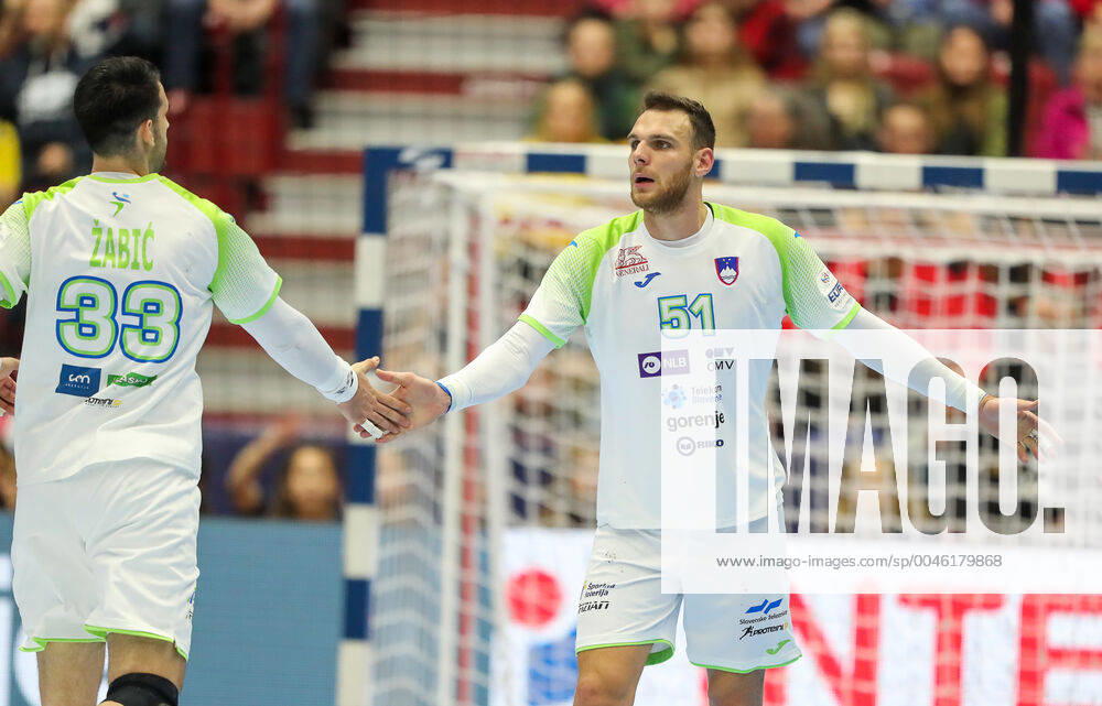 Borut Mackovsek (Slovenie) HANDBALL : Slovenie vs Hongrie - EHF euro 2020 - main round - 19 01 2020 BertrandDelhomme Panoramic