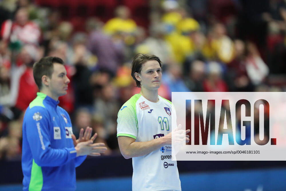Jure Dolenec (Slovenie) HANDBALL : Slovenie vs Hongrie - EHF euro 2020 - main round - 19 01 2020 BertrandDelhomme Panoramic