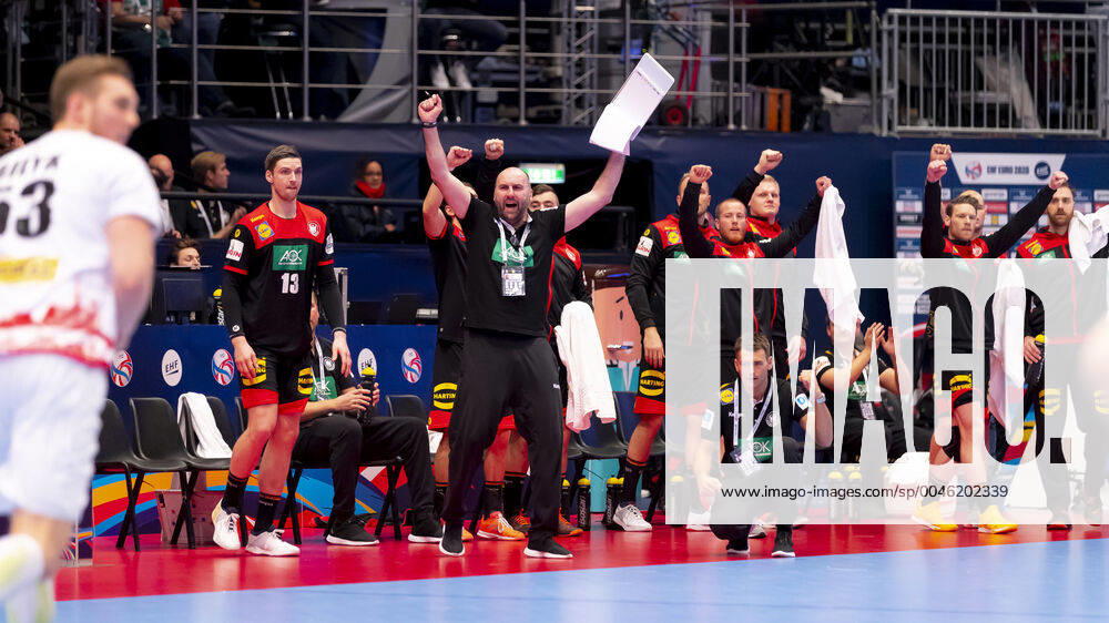 Deutsche Bank is delighted Austria vs. Germany, Handball, main round, EHF Euro 2020, 20 01 20 Vienna Vienna Austria